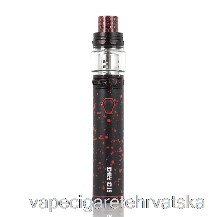 Vape Hrvatska Smok Stick Princ Kit - Pen-style Tfv12 Princ Black W/ Red Sprej